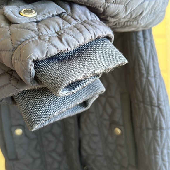 Black Quilted Weatherproof full zip snap jacket coat Medium - Picture 4 of 9